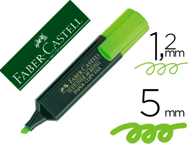 Imagen Rotulador faber fluorescente 48-63 verde