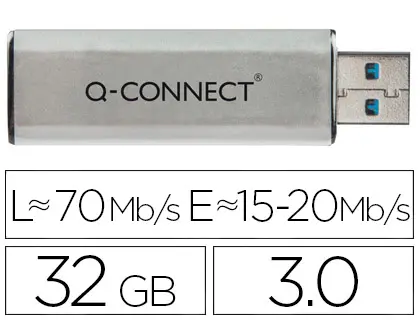 Imagen Memoria usb q-connect flash 32 gb 3.0 (incluye canon)