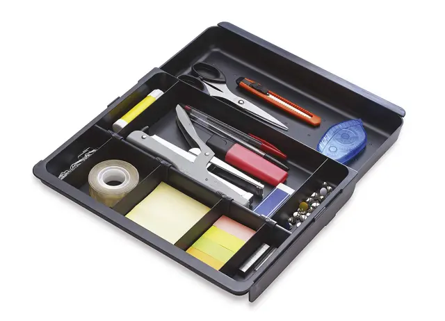 Imagen Bandeja organizadora exacompta drawinsert de cajones color negro 298x246x36 mm