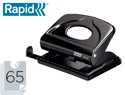 Imagen Taladrador rapid fmc20 metalico color negro capacidad 20 hojas