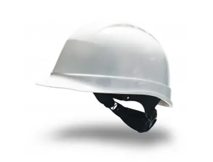 Imagen Casco faru de proteccion polietileno con ruleta y atalaje 6 puntos ventilado color blanco