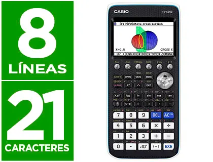 Imagen Calculadora casio fx-cg50 cientifica grafica 8 lineas 21 caracteres pantalla color 3d memoria 16 mb conexion usb