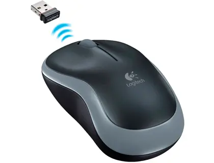 Imagen Raton logitech optico inalambrico nano receptor m185 gris