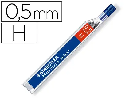 Imagen Minas staedtler mars micro grafito 0,5 mm h tubo con 12 unidades