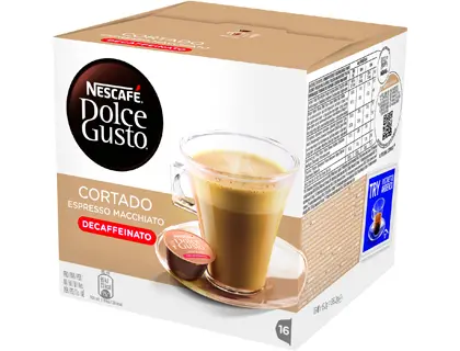 Imagen Cafe dolce gusto cortado descafeinado caja monodosis de 16 unidades