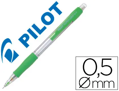 Imagen Portaminas pilot super grip verde claro 0,5 mm sujecion de caucho