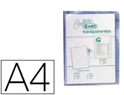 Imagen Carpeta dossier uero saro pvc din a4 280 mc transparente