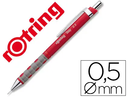 Imagen Portaminas rotring tikky 0,5 mm rojo