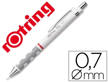 Imagen Portaminas rotring tikky 0,7 mm blanco