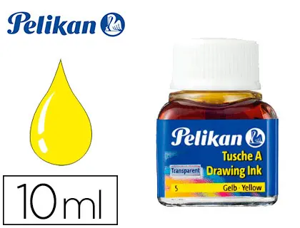 Imagen Tinta china pelikan amarillo n.5 frasco 10 ml