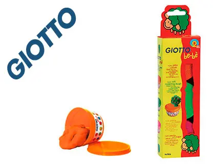 Imagen Pasta para modelar giotto bebe pack 3 colores surtidos dermatologicamente testada