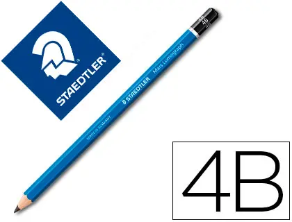 Imagen Lapices de grafito staedtler mars lumograph 100 4b unidad