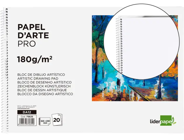 BLOC DIBUJO LIDERPAPEL ESBOZOS ESPIRAL A5 148X210MM 100 HOJAS 90G/M2 SIN  RECUADRO [F-2-4]. Bloc de dibujo. Librería Salesiana