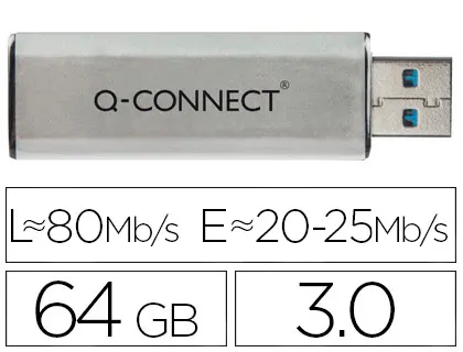 Imagen Memoria usb q-connect flash 64 gb 3.0