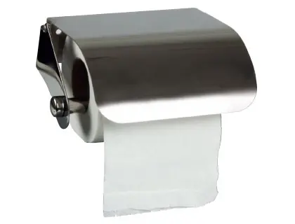 Imagen Dispensador q-connect de papel higienico acero inoxidable 122x98x45 mm