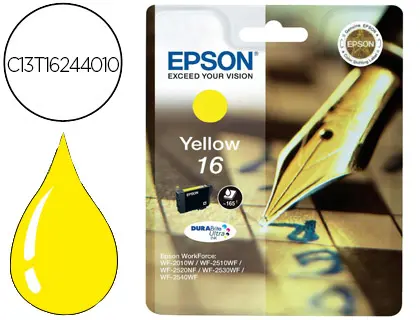 Imagen Ink-jet epson 16 wf2010w wf2510wf wf2520nf wf2530wf wf2540wf amarillo 175 pag