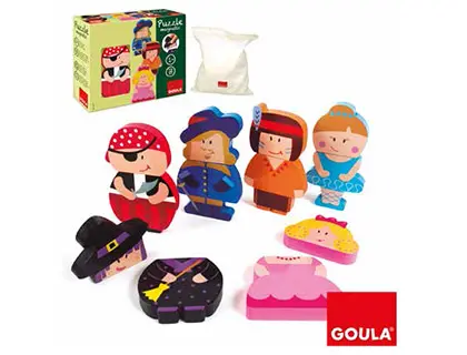 Imagen Puzzle goula infantil personajes magneticos