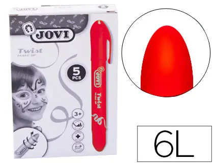 Imagen Barra de maquillaje jovi twist make-up rojo caja de 5 unidades