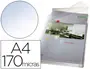 Imagen Funda multitaladro esselte din a4 pvc 170 mc con fuelle y solapa superior capacidad 200 hojas pack de 5 unidades 2