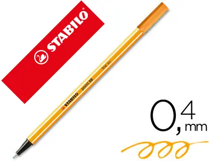 Imagen Rotulador stabilo punta de fibra point 88 naranja neon
