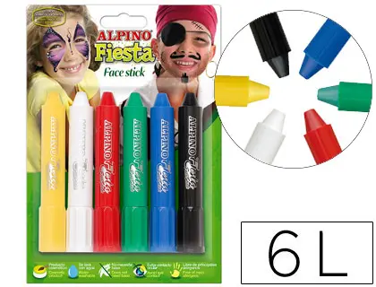 Imagen Barra maquillaje face stick 6 colores surtidos