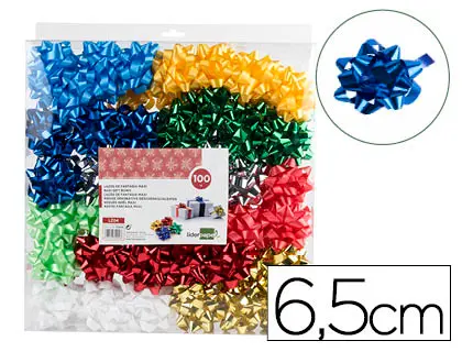 Imagen Lazos liderpapel fantasia maxi colores metalizados surtidos