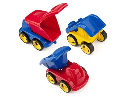 Imagen Juego miniland minimobil dumpy 6 vehiculos