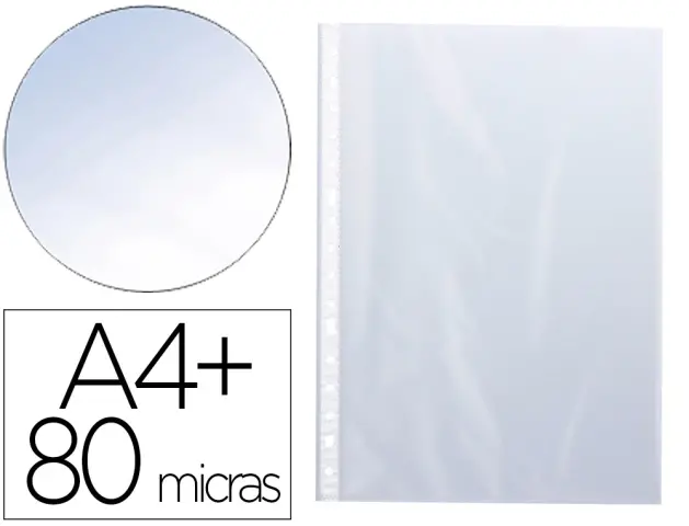 Imagen Funda multitaladro q-connect a4+ 80 mc cristal bolsa de 10 unidades