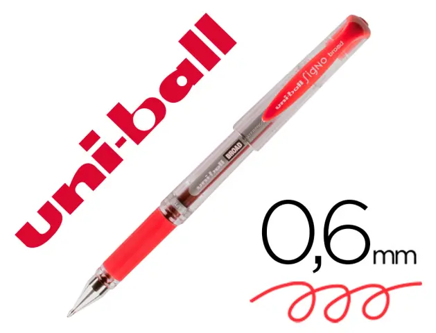 Imagen Boligrafo uni-ball um-153 signo broad rojo 1 mm tinta gel