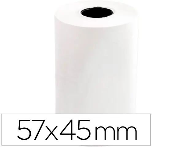 Imagen Rollo termico 57x45x11mm 58 grs bisfenol a.10 unid.