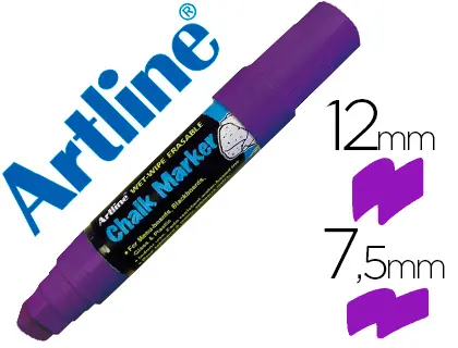 Imagen Rotulador artline pizarra verde negra epw-12 mm color violeta