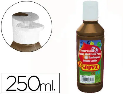 Imagen Tempera liquida jovi escolar 250 ml marron