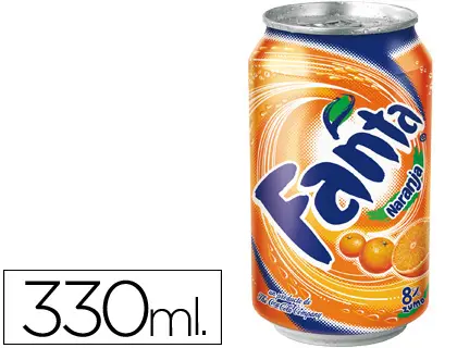 Imagen Refresco fanta naranja lata 330ml