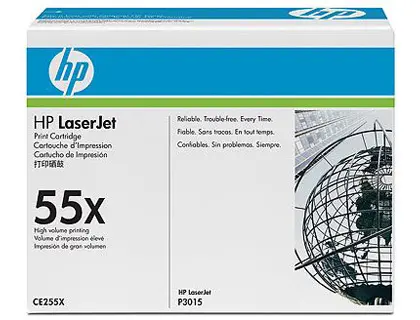 Imagen Toner hp 55x negro -12500pag- p3015x