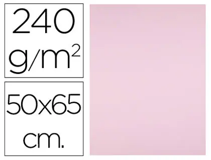 Imagen Cartulina liderpapel 50x65 cm 240g/m2 rosa