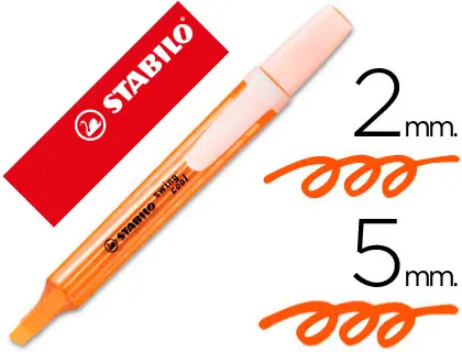 Imagen Rotulador stabilo marcador fluorescente swing cool naranja