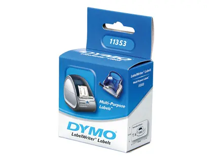 Imagen Etiqueta adhesiva dymo 11353 -tamao 24x12 mm para impresora 400 1000 etiquetas uso multifuncion