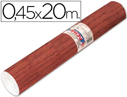 Imagen Rollo adhesivo aironfix madera oscuro 67183 -rollo de 20 mt