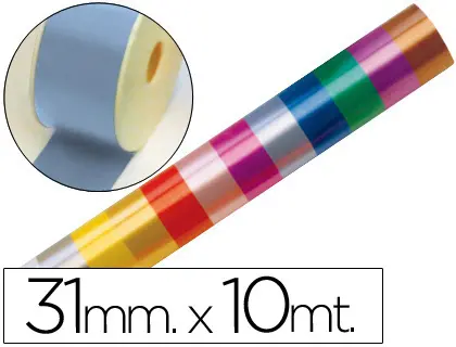 Imagen Cinta fantasia 10 mt x 31 mm celeste