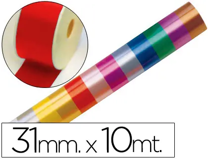 Imagen Cinta fantasia 10 mt x 31 mm rojo