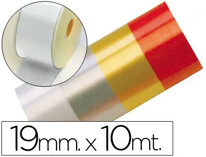 Imagen Cinta fantasia 10 mt x 19 mm blanco