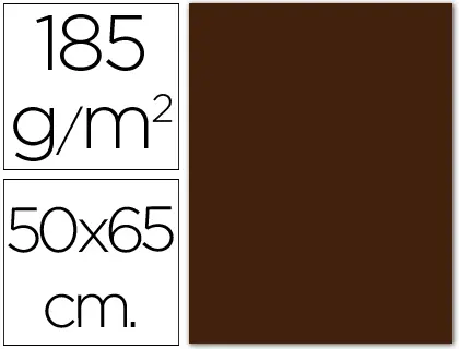 Imagen Cartulina guarro marron/chocol -50x65 cm -185 gr