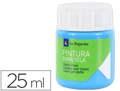 Imagen Pintura para tela la pajarita azul cyan 25 ml