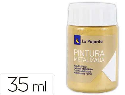 Imagen Pintura metalizada la pajarita oro rico 35 ml