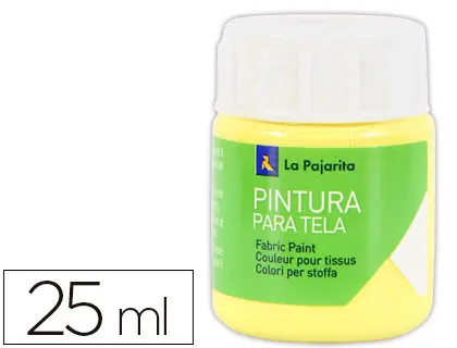 Imagen Pintura para tela la pajarita amarillo claro 25 ml