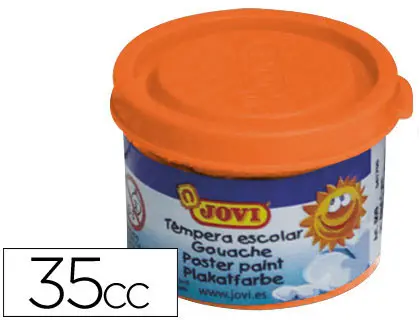 Imagen Tempera jovi 35 ml naranja