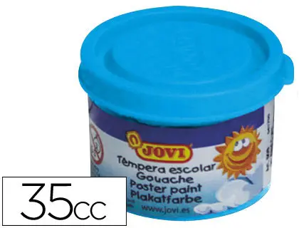 Imagen Tempera jovi 35 ml azul cyan