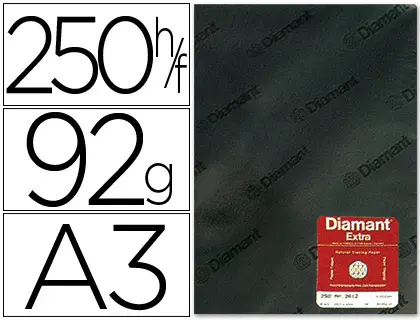 Imagen Papel vegetal diamant din a3 92 gr hoja