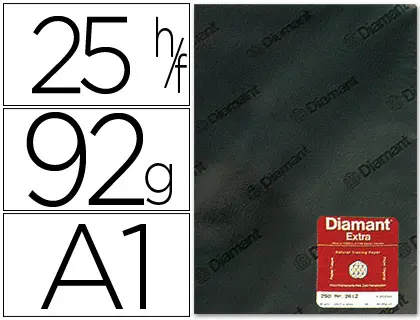 Imagen Papel vegetal diamant din a1 92 gr hoja