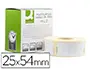 Imagen Etiqueta adhesiva permanente q-connect kf18531 compatible dymo 11352 tamao 54x25 mm caja con 500 etiquetas 2